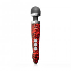 Вібромасажер DOXY Die Cast 3R - ROSE PATTERN, дуже потужний, перезаряджуваний, металевий корпус