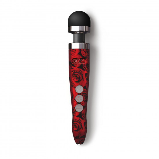 Вібромасажер DOXY Die Cast 3R - ROSE PATTERN, дуже потужний, перезаряджуваний, металевий корпус Вібромасажер DOXY Die Cast 3R - ROSE PATTERN, дуже потужний, перезаряджуваний, металевий корпус