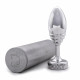 Металева анальна пробка DOXY Butt Plug RIBBED, ребриста, діаметр 3,3 см Металева анальна пробка DOXY Butt Plug RIBBED, ребриста, діаметр 3,3 см