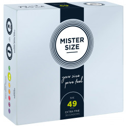 Презервативи Mister Size - pure feel - 49 (36 condoms), товщина 0,05 мм