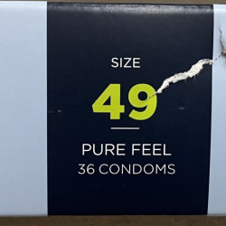 Презервативи Mister Size - pure feel - 49 (36 condoms), товщина 0,05 мм (пошкоджена упаковка!!!)