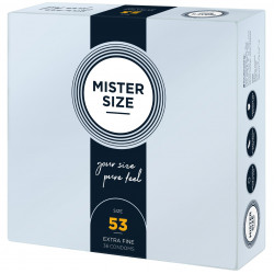 Презервативи Mister Size - pure feel - 53 (36 condoms), товщина 0,05 мм