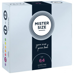 Презервативи Mister Size - pure feel - 64 (36 condoms), товщина 0,05 мм