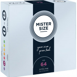 Презервативи Mister Size - pure feel - 64 (36 condoms), товщина 0,05 мм