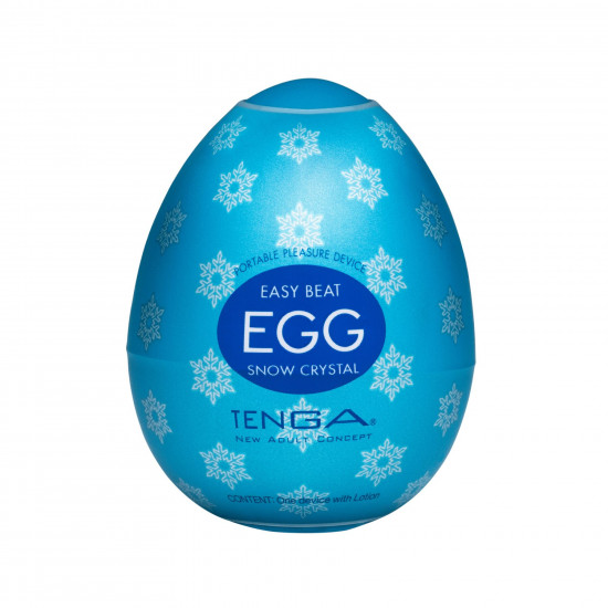 Мастурбатор-яйце Tenga Egg Snow Crystal з охолоджувальним лубрикантом Мастурбатор-яйце Tenga Egg Snow Crystal з охолоджувальним лубрикантом