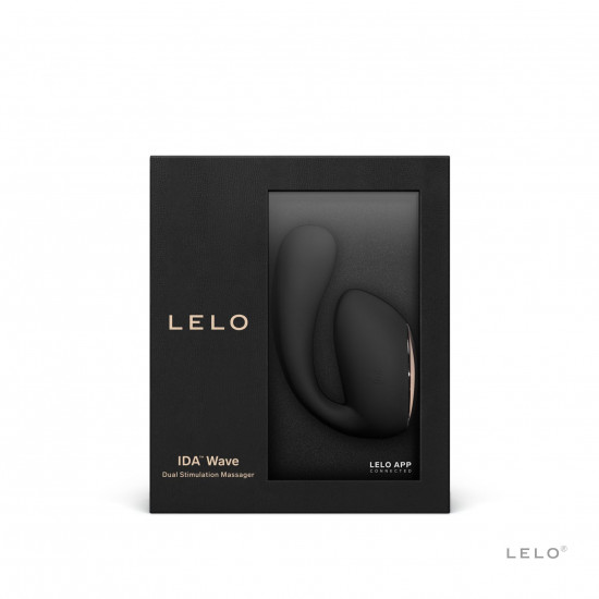 Смарт-вібратор LELO Ida Wave Black, вагінально-кліторальний, технологія WaveMotion, 2 мотори Смарт-вібратор LELO Ida Wave Black, вагінально-кліторальний, технологія WaveMotion, 2 мотори