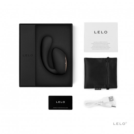 Смарт-вібратор LELO Ida Wave Black, вагінально-кліторальний, технологія WaveMotion, 2 мотори Смарт-вібратор LELO Ida Wave Black, вагінально-кліторальний, технологія WaveMotion, 2 мотори