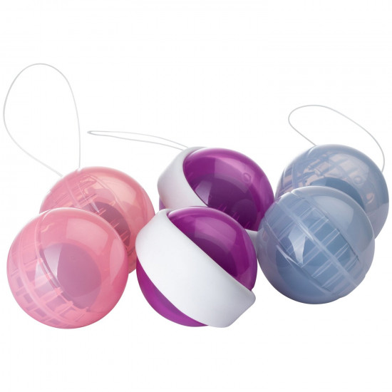 Набір вагінальних кульок LELO Beads Plus, діаметр 3,5 см, змінне навантаження 2х28, 2х37 та 2х60 г Набір вагінальних кульок LELO Beads Plus, діаметр 3,5 см, змінне навантаження 2х28, 2х37 та 2х60 г
