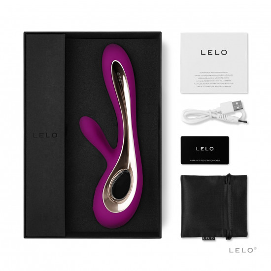 Вібратор-кролик LELO Soraya 2 Deep Rose, 12 режимів вібрації, до 4 годин роботи Вібратор-кролик LELO Soraya 2 Deep Rose, 12 режимів вібрації, до 4 годин роботи