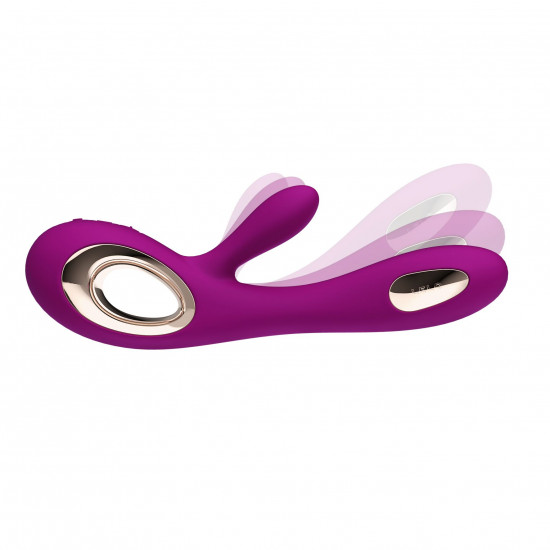 Вібратор-кролик LELO Soraya Wave Deep Rose, манливі рухи стовбура Вібратор-кролик LELO Soraya Wave Deep Rose, манливі рухи стовбура