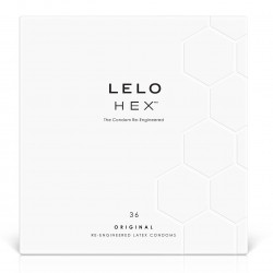 Презервативи LELO HEX Condoms Original 36 Pack, тонкі та суперміцні
