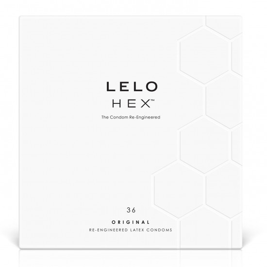 Презервативи LELO HEX Condoms Original 36 Pack, тонкі та суперміцні Презервативи LELO HEX Condoms Original 36 Pack, тонкі та суперміцні