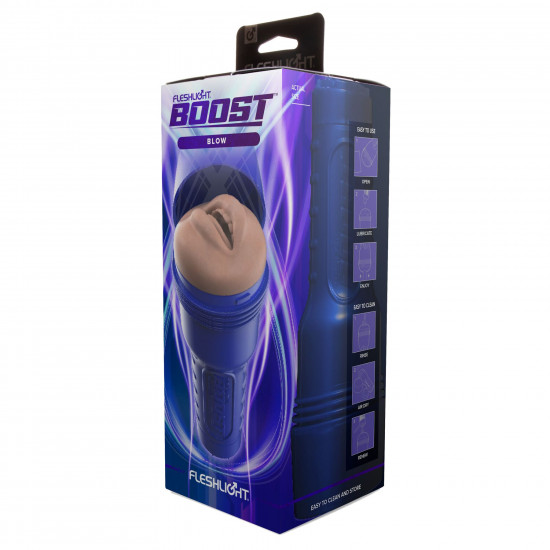 Мастурбатор-ротик Fleshlight Boost Blow, плавні кільця Turbo Tech Мастурбатор-ротик Fleshlight Boost Blow, плавні кільця Turbo Tech
