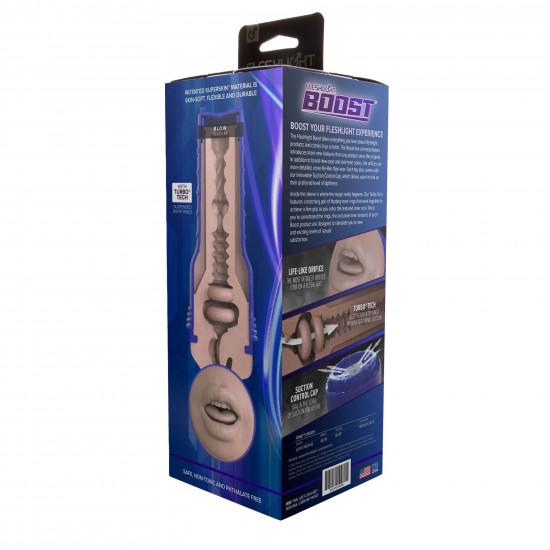 Мастурбатор-ротик Fleshlight Boost Blow, плавні кільця Turbo Tech Мастурбатор-ротик Fleshlight Boost Blow, плавні кільця Turbo Tech