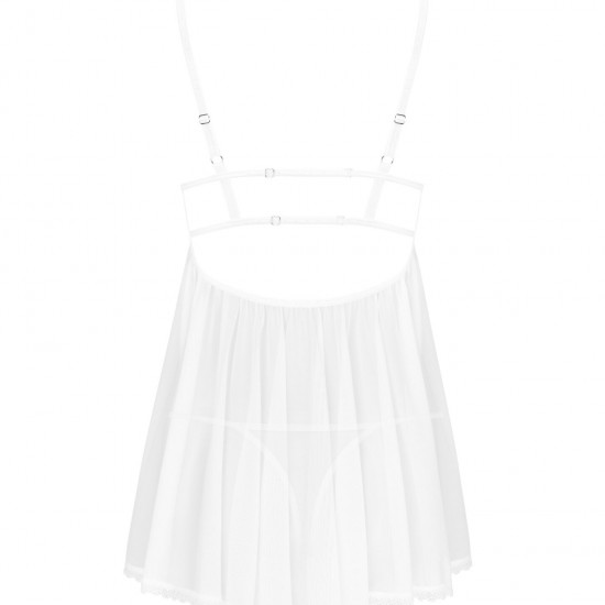 Пеньюар і трусики Obsessive Heavenlly babydoll & thong XS/S Пеньюар і трусики Obsessive Heavenlly babydoll & thong XS/S