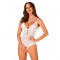 Еротичне напівпрозоре боді Obsessive Heavenlly crotchless teddy XS/S, з доступом