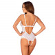 Еротичне напівпрозоре боді Obsessive Heavenlly crotchless teddy XS/S, з доступом Еротичне напівпрозоре боді Obsessive Heavenlly crotchless teddy XS/S, з доступом