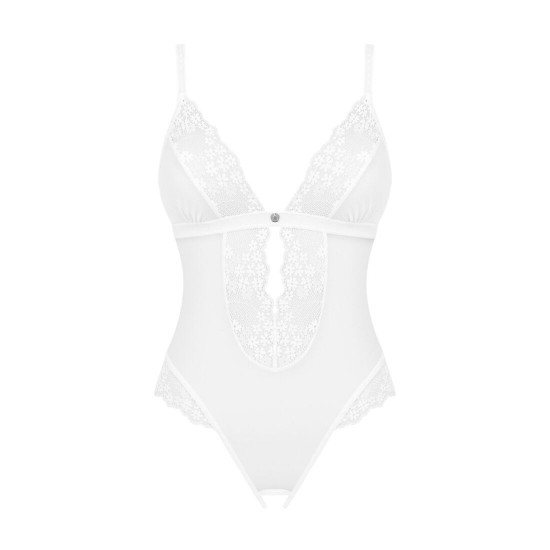 Еротичне напівпрозоре боді Obsessive Heavenlly crotchless teddy M/L, з доступом Еротичне напівпрозоре боді Obsessive Heavenlly crotchless teddy M/L, з доступом