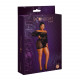 Сукня-бодістокінг Moonlight Plus Model 07 XL-XXXL Black, довгий рукав Сукня-бодістокінг Moonlight Plus Model 07 XL-XXXL Black, довгий рукав