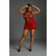 Сукня-бодістокінг Moonlight Plus Model 08 XL-XXXL Red Сукня-бодістокінг Moonlight Plus Model 08 XL-XXXL Red