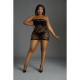 Сукня-бодістокінг Moonlight Plus Model 10 XL-XXXL Black Сукня-бодістокінг Moonlight Plus Model 10 XL-XXXL Black