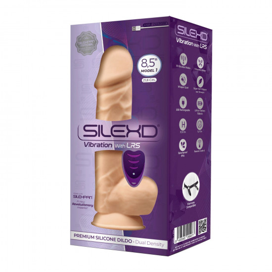 Фалоімітатор з вібрацією SilexD Norman Vibro Flesh (Model 1 size 8,5") + LRS, діаметр 5 см Фалоімітатор з вібрацією SilexD Norman Vibro Flesh (Model 1 size 8,5") + LRS, діаметр 5 см