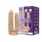 Подвійний фалоімітатор з вібрацією SilexD Double Gusto Vibro Flesh (Model 1 size 8" & 7") + LRS, діа