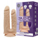 Подвійний фалоімітатор з вібрацією SilexD Double Gusto Vibro Flesh (Model 1 size 8" & 7") + LRS, діа Подвійний фалоімітатор з вібрацією SilexD Double Gusto Vibro Flesh (Model 1 size 8" & 7") + LRS, діа