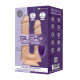 Подвійний фалоімітатор з вібрацією SilexD Double Gusto Vibro Flesh (Model 1 size 8" & 7") + LRS, діа Подвійний фалоімітатор з вібрацією SilexD Double Gusto Vibro Flesh (Model 1 size 8" & 7") + LRS, діа
