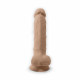 Фаллоимитатор с вибрацией SilexD Vetus Vibro Flesh (MODEL 1 size 8in) + LRS, двухслойный, диам.4,2см