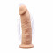 Фалоімітатор з вібрацією SilexD Henry Vibro Flesh (MODEL 2 size 7in), двошаровий, діаметр 4,4 см