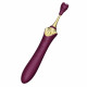 Мультифункціональний вібратор Zalo — Bess 2 Velvet Purple, 4 насадки, підігрів Мультифункціональний вібратор Zalo — Bess 2 Velvet Purple, 4 насадки, підігрів