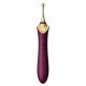 Мультифункціональний вібратор Zalo — Bess 2 Velvet Purple, 4 насадки, підігрів Мультифункціональний вібратор Zalo — Bess 2 Velvet Purple, 4 насадки, підігрів