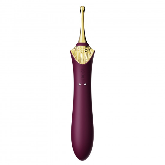Мультифункціональний вібратор Zalo — Bess 2 Velvet Purple, 4 насадки, підігрів Мультифункціональний вібратор Zalo — Bess 2 Velvet Purple, 4 насадки, підігрів