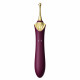 Мультифункціональний вібратор Zalo — Bess 2 Velvet Purple, 4 насадки, підігрів Мультифункціональний вібратор Zalo — Bess 2 Velvet Purple, 4 насадки, підігрів