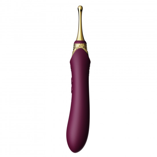 Мультифункціональний вібратор Zalo — Bess 2 Velvet Purple, 4 насадки, підігрів Мультифункціональний вібратор Zalo — Bess 2 Velvet Purple, 4 насадки, підігрів