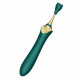 Мультифункціональний вібратор Zalo — Bess 2 Turquoise Green, 4 насадки, підігрів Мультифункціональний вібратор Zalo — Bess 2 Turquoise Green, 4 насадки, підігрів
