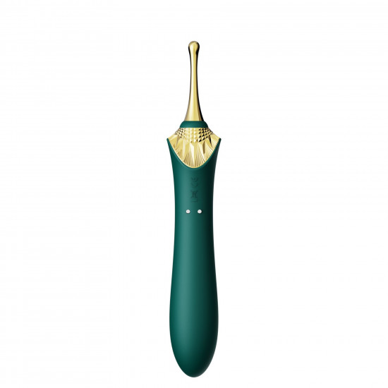 Мультифункціональний вібратор Zalo — Bess 2 Turquoise Green, 4 насадки, підігрів Мультифункціональний вібратор Zalo — Bess 2 Turquoise Green, 4 насадки, підігрів