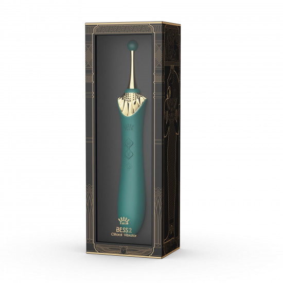 Мультифункціональний вібратор Zalo — Bess 2 Turquoise Green, 4 насадки, підігрів Мультифункціональний вібратор Zalo — Bess 2 Turquoise Green, 4 насадки, підігрів
