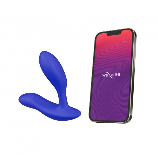 Смарт-вібромасажер простати We-Vibe Vector+ ROYAL BLUE, пульт ДК, регульований кут нахилу Смарт-вібромасажер простати We-Vibe Vector+ ROYAL BLUE, пульт ДК, регульований кут нахилу