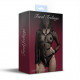Жіноча збруя з ланцюгом та фіксаторами Feral Feelings Harness with Cuffs Black Жіноча збруя з ланцюгом та фіксаторами Feral Feelings Harness with Cuffs Black