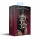 Жіноча збруя з ланцюгом та фіксаторами Feral Feelings Harness with Cuffs White Жіноча збруя з ланцюгом та фіксаторами Feral Feelings Harness with Cuffs White