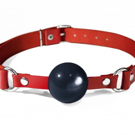 Кляп силіконовий Feral Feelings Silicon Ball Gag Red/Black, червоний ремінець, чорна кулька Кляп силіконовий Feral Feelings Silicon Ball Gag Red/Black, червоний ремінець, чорна кулька