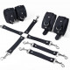 Набір для БДСМ 3 в 1 Feral Feelings BDSM Kit 3 Black, black, наручники, поножі, хрестовина Набір для БДСМ 3 в 1 Feral Feelings BDSM Kit 3 Black, black, наручники, поножі, хрестовина