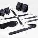 Набір для БДСМ 5 в 1 Feral Feelings BDSM Kit 5 Black, наручники, поножі, хрестовина, маска, падл Набір для БДСМ 5 в 1 Feral Feelings BDSM Kit 5 Black, наручники, поножі, хрестовина, маска, падл