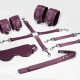 Набір Feral Feelings BDSM Kit 5 Burgundy, наручники, поножі, хрестовина, маска, падл Набір Feral Feelings BDSM Kit 5 Burgundy, наручники, поножі, хрестовина, маска, падл