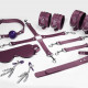 Набір Feral Feelings BDSM Kit 7 Burgundy, наручники, поножі, конектор, маска, падл, кляп, затискачі Набір Feral Feelings BDSM Kit 7 Burgundy, наручники, поножі, конектор, маска, падл, кляп, затискачі
