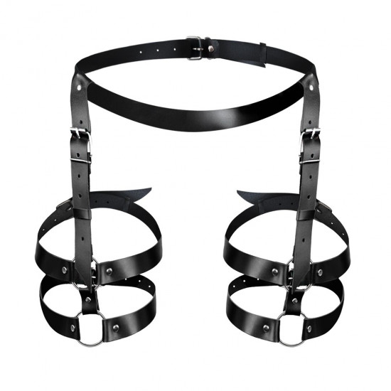 Шкіряні гартери Art of Sex - Melani Leather garters, Чорні XS-M Шкіряні гартери Art of Sex - Melani Leather garters, Чорні XS-M