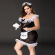 Костюм покоївки JSY «Слухняна Ельма» Plus Size Black, сукня, фартух, головний убір покоївки Костюм покоївки JSY «Слухняна Ельма» Plus Size Black, сукня, фартух, головний убір покоївки