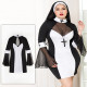 Еротичний костюм черниці JSY «Грішниця Лола» Plus Size Black, сукня, хрест, апостольник Еротичний костюм черниці JSY «Грішниця Лола» Plus Size Black, сукня, хрест, апостольник